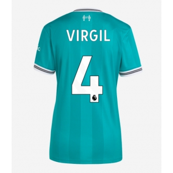 Billige Fotballdrakt Liverpool Virgil van Dijk #4 Replika Tredjedrakt Dame 2025-26 Kortermet